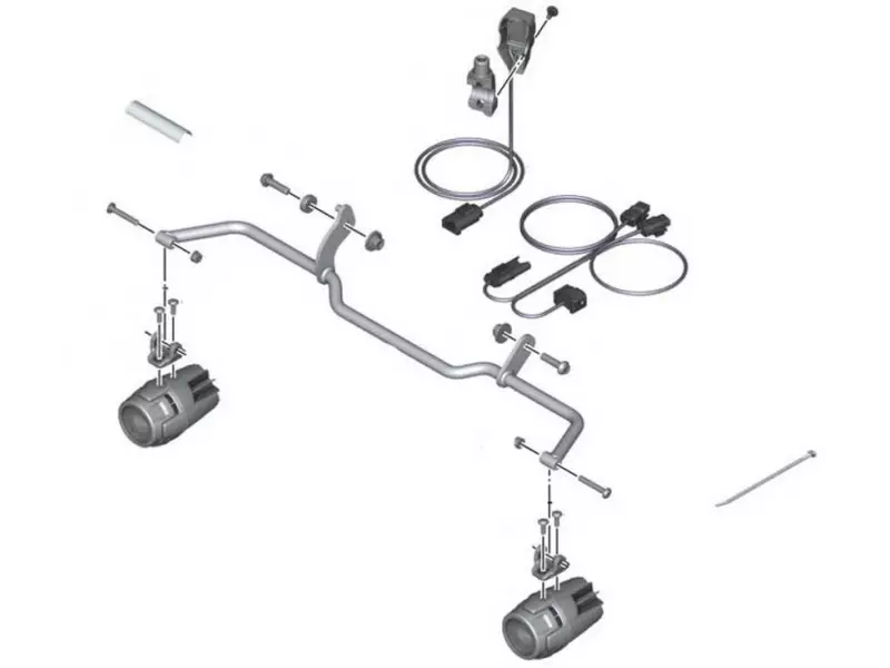 BMW Complete kit of additional spotlights Headlights LED Nano - R1250R K53