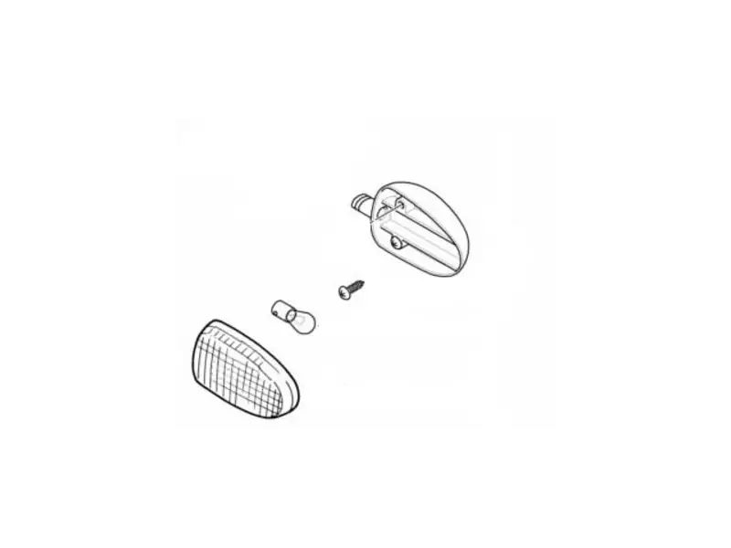 BMW indicator (Blinkers) Chrome Front Right or Rear Left Genuine (White) - R850C / R1200CIndep (2000-2003) / R1200C (1997-2003)