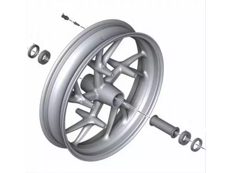 BMW Front wheel rim Black Cast Iron - K1600Bagger - K1600GT/GTL (2017-2020)