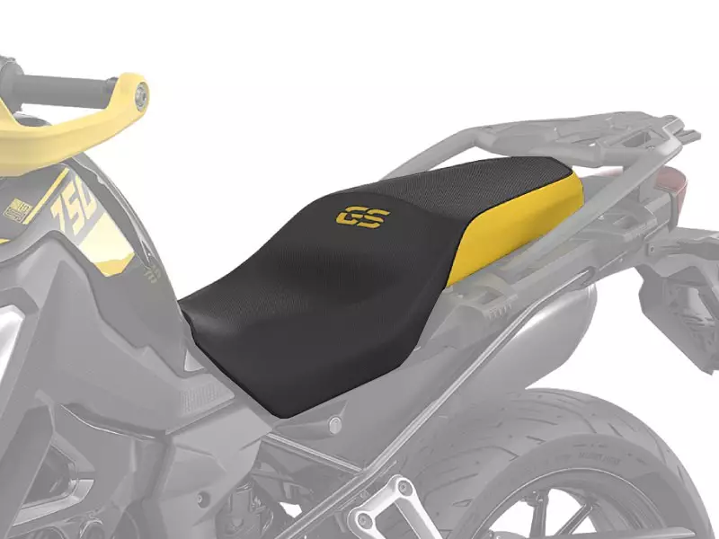 BMW Standard saddle 40 years edition (Black/Yellow) - F750GS - F850GS - F850GS Adventure