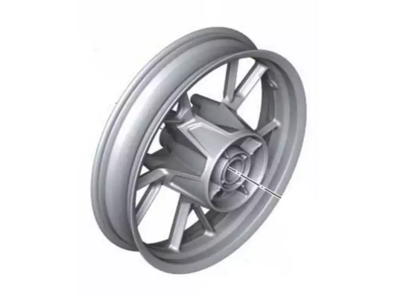 BMW Rear wheel cast iron rim (Magnesium) - F650GS K72 (2007-2012) / F700GS