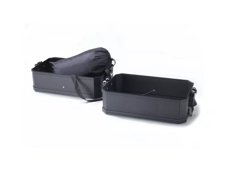 BMW volume extension set for aluminum Panniers 27l (Black)- F850GS / F850GSA / R1200GS / R1200GSA / R1250GS / R1250GSA