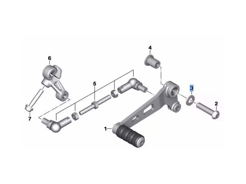 BMW Original backing plate (8-200 HV-ZNNIV) - G310GS / G310R [2020-]