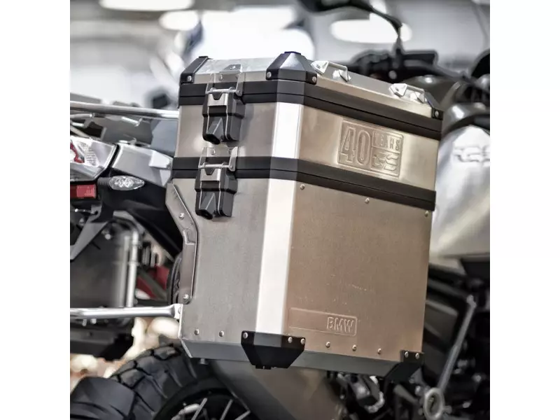 BMW volume extension set for aluminum Panniers 27l (Silver)- F850GS / F850GSA / R1200GS / R1200GSA / R1250GS / R1250GSA