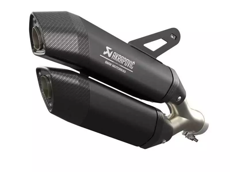 BMW Set of double silencers black (Akrapovic) - R1300GS
