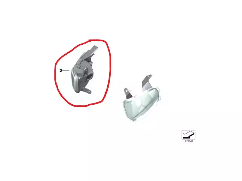 BMW Front Indicators (blinkers) Right Genuine - C600Sport / C650Sport (K18)