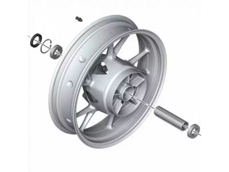 BMW Rear wheel cast iron rim (Black) - F750GS