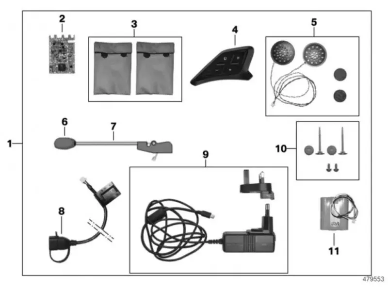 New Communication System V3 for Helmet BMW System 7 / System 7 EVO