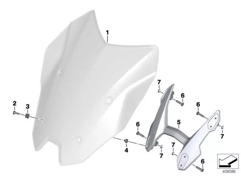 BMW Windscreen - R1200RS (K54)