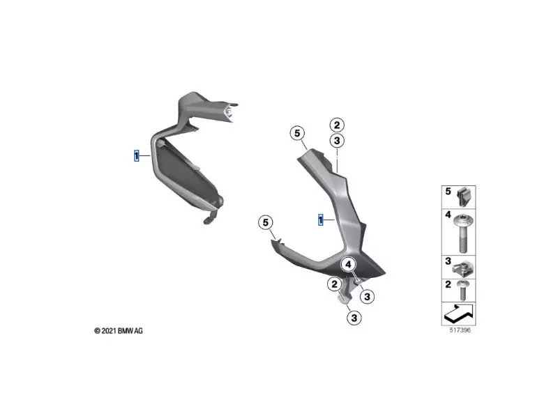 BMW Right Hand Protector (fairing) - K1600 Bagger/GT/GTL