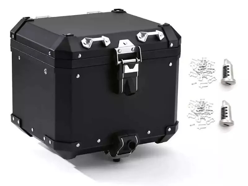 BMW Set Top Case Aluminium Black - F850GS / F850GS Adve / R1200GS K50 / R1200GS Adve K51 / R1250GS / R1250GS Adve