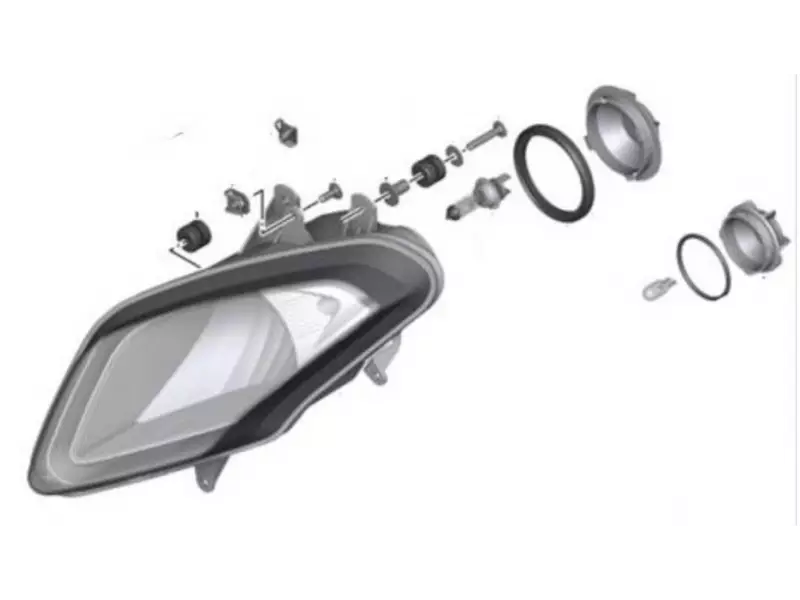 BMW Headlight Low beam genuine - HP4 / S1000RR (2009-2014)