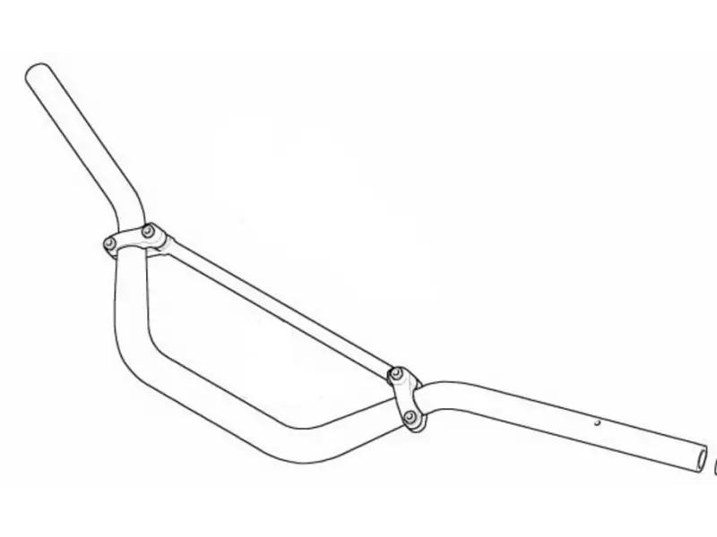 BMW Handlebar with original reinforcement - R1200GS K25 [2003-2007] - R1200GSAdv K25 [2005-2007]