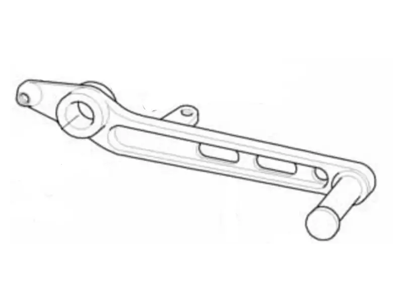 BMW Brake Pedal Black genuine - R850R (2002-2007) - R1150R/Rrockster