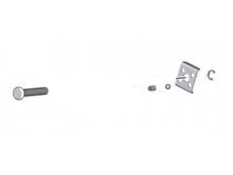 BMW Set of fasteners Foot-peg Rear - G310R