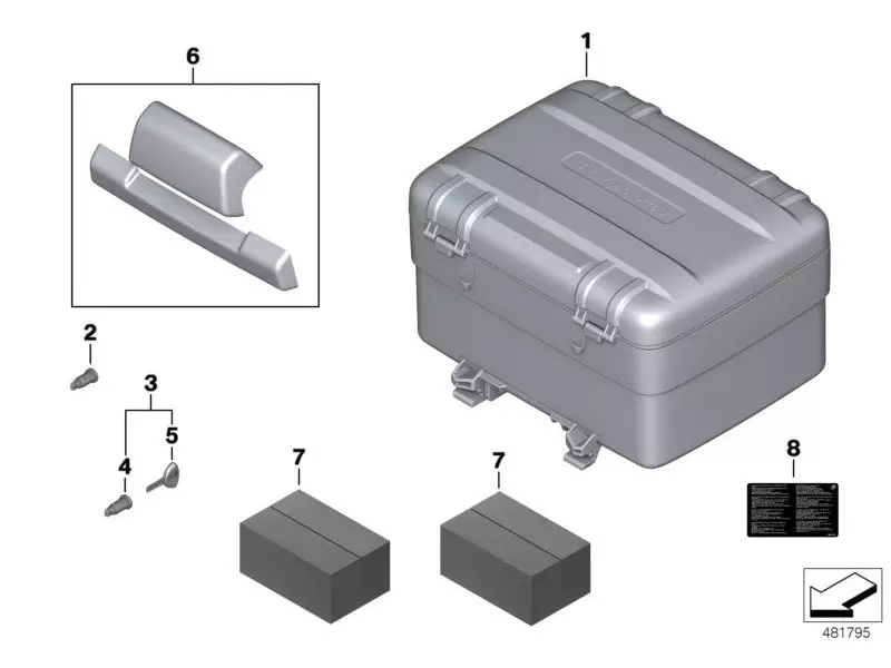 BMW Top Case Vario - F700GS (K70) - F800GS (K72)