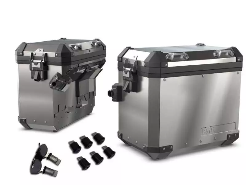 BMW Panniers Set Aluminium - F650GS / F700GS / F800GS / F800GS Adventure (clé supplémentaire)
