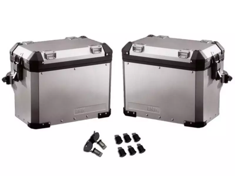 BMW Panniers Set Aluminium - F650GS / F700GS / F800GS / F800GS Adventure (clé supplémentaire)