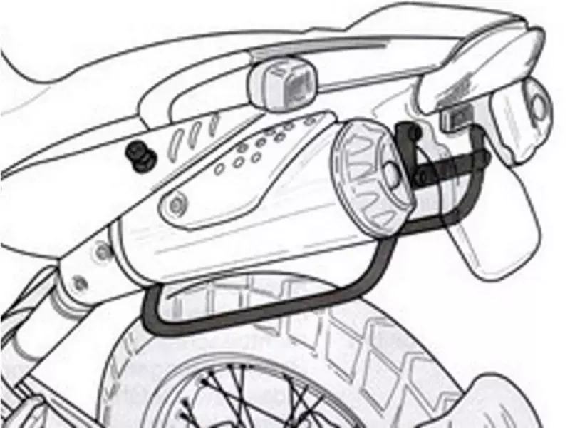 BMW Set of Pannier Rack - F650GS (R13) F650GS Dakar (R13) G650GS (R13)