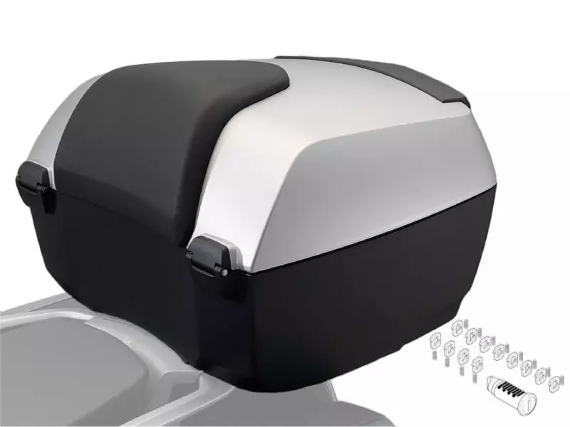 BMW Set Top Case 49L (White aluminium matt) - K1300GT