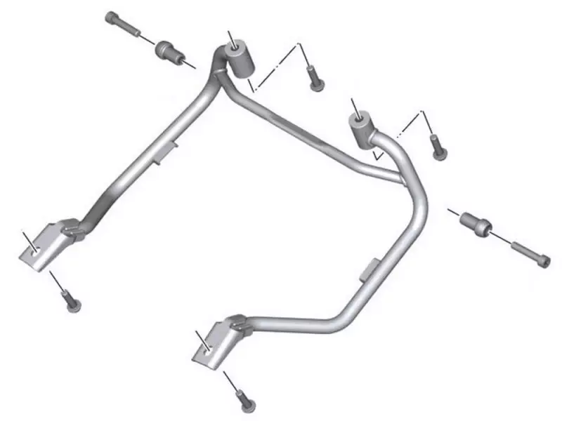 BMW Set Luggage racks - R1200R (K53) - R1250R - R1250RS