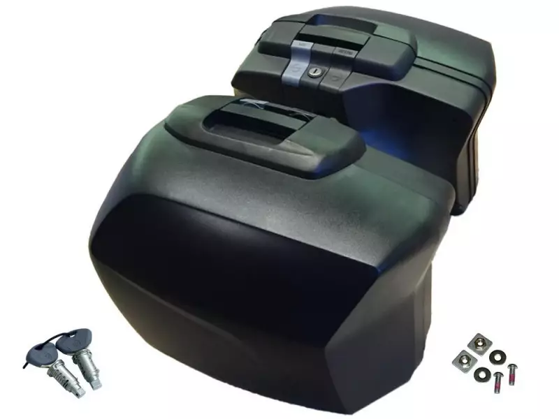 BMW Set of 2 Panniers Touring - F800R / F800GT (Key Provided)