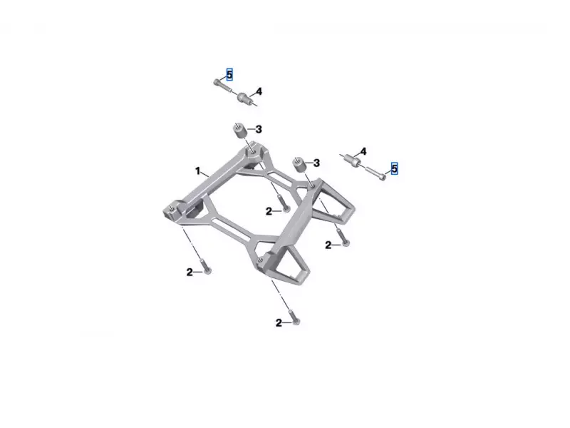 BMW Set Panniers Rack (with fasteners) - F900R (K83)