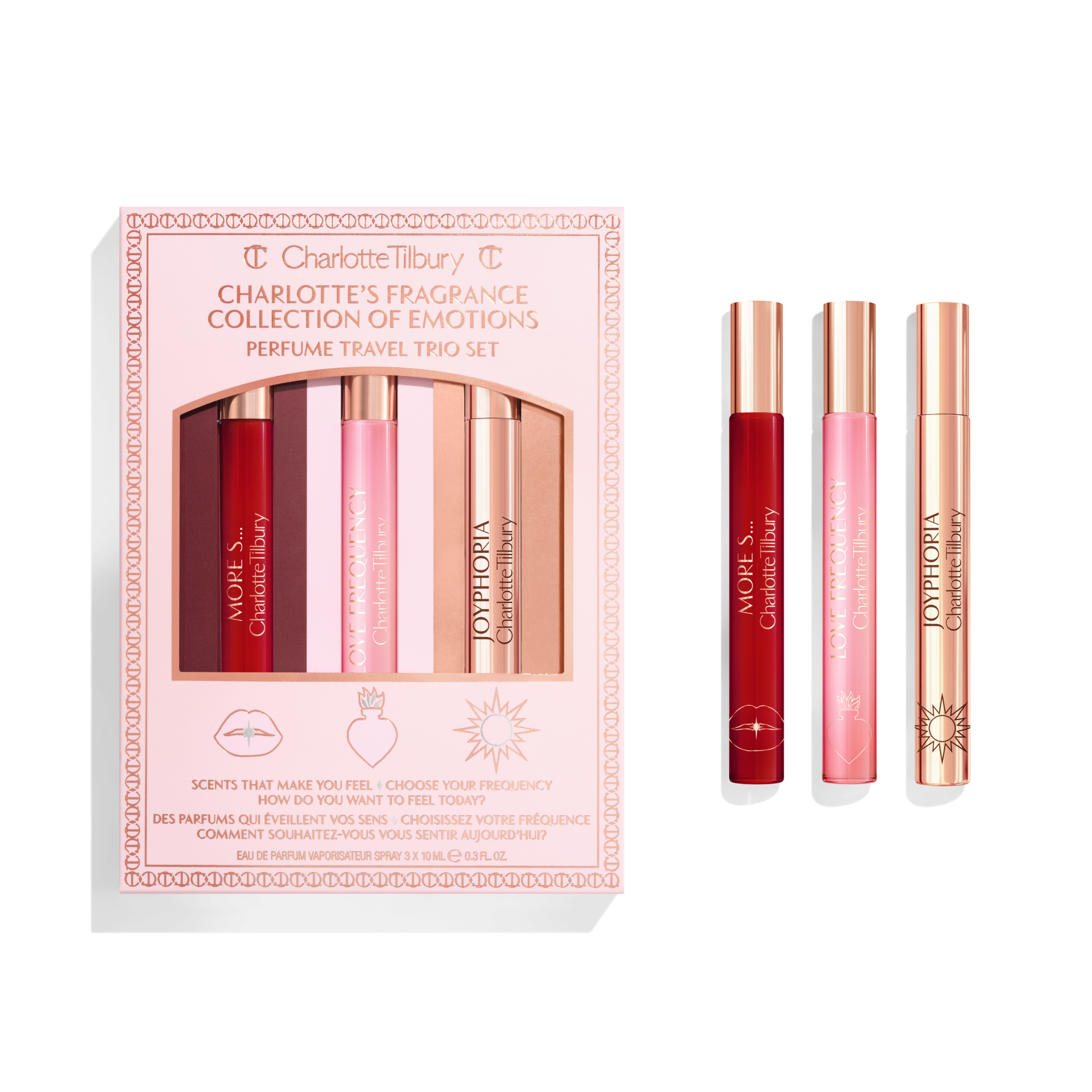 FRAGRANCE COLLECTION OF EMOTIONS PERFUME TRAVEL TRIO SET