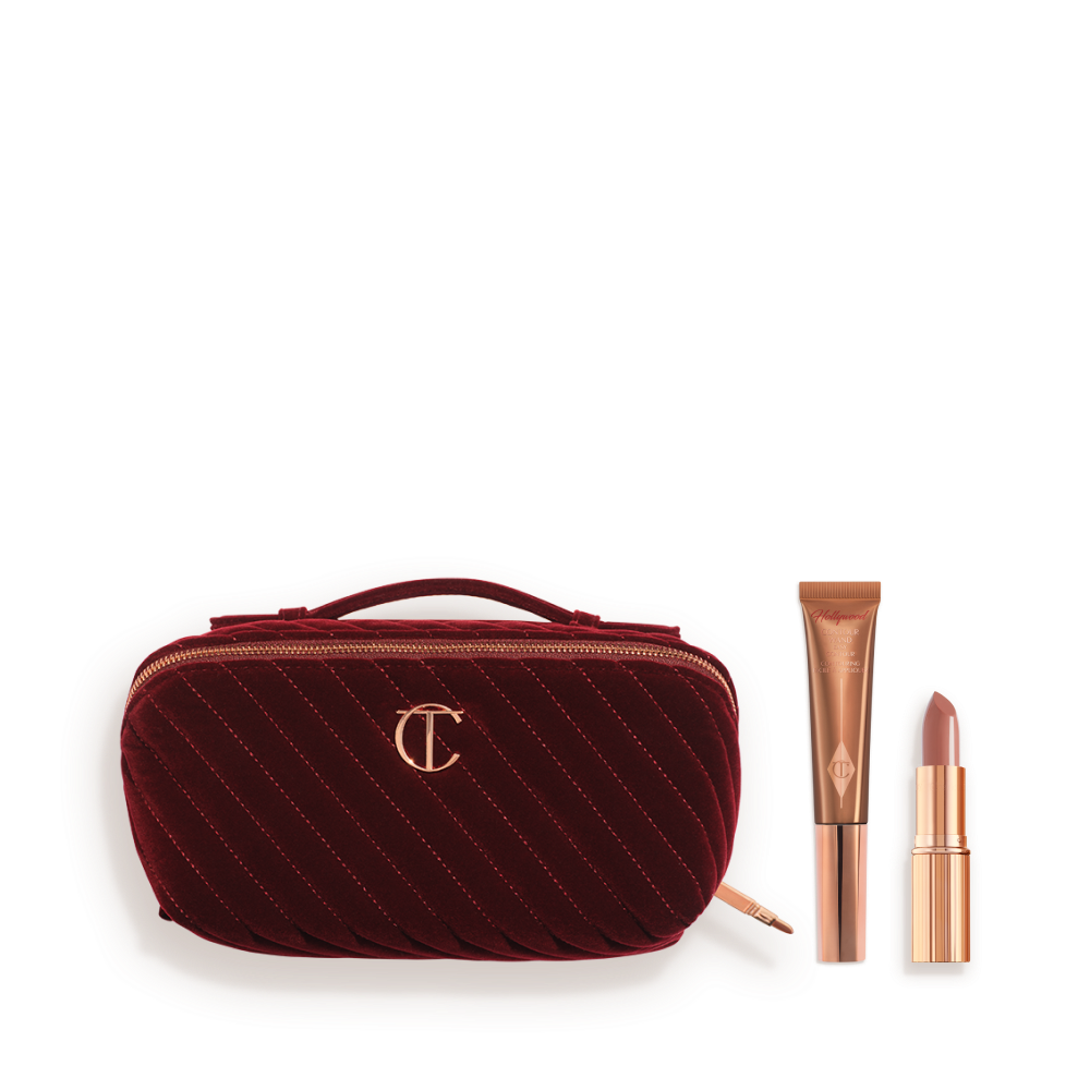 SUPER NUDES SCULPTING SECRETS & LARGE MAKEUP BAG