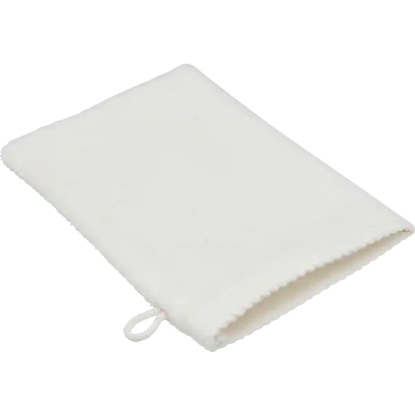 WASCHHANDSCHUH 16X21CM weiß GOTS
