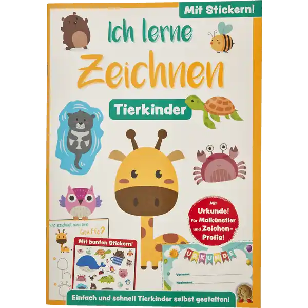 Zeichenbuch Tierkinder