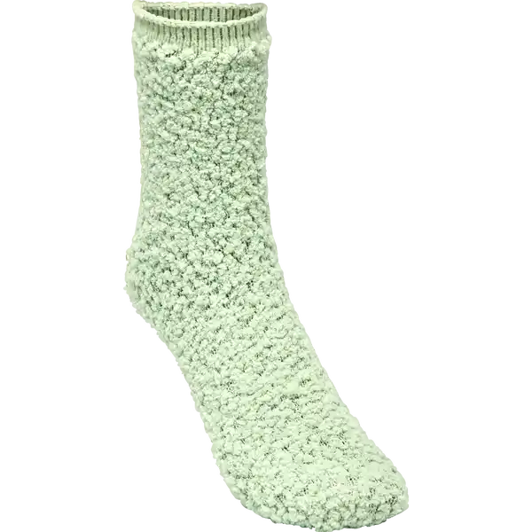 Bouclé-Kuschelsocken hellgrün Gr. 39 / 42