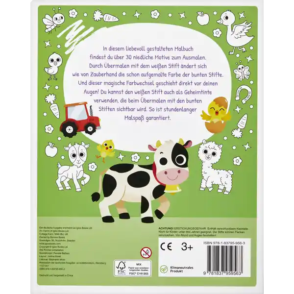 Malbuch mit Zauberstiften Bauernhof