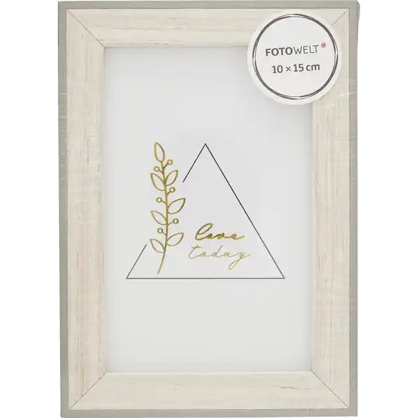 FSC Holzrahmen grau 10x15cm
