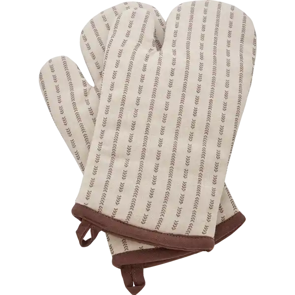 2er Set Ofenhandschuhe braun