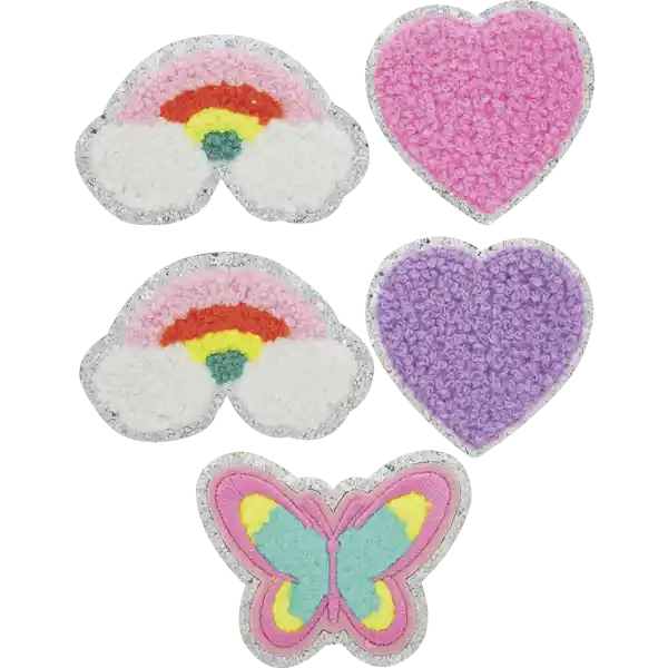 Chenille Sticker, 5er-Set