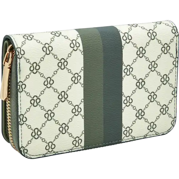 H15 Geldbörse Ornamente hellgrün