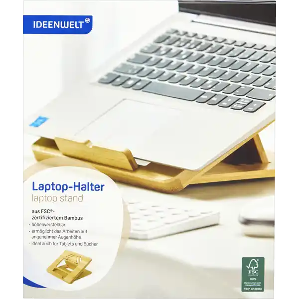 Laptop-Halter Bambus