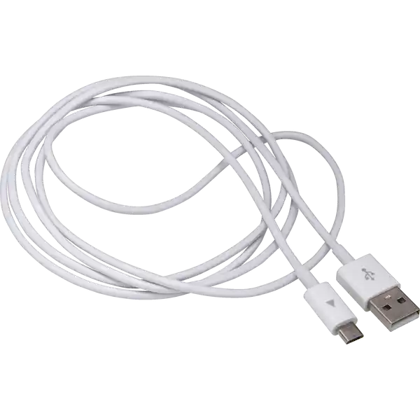 Lade- & Datenkabel USB-A auf Micro-USB, weiß