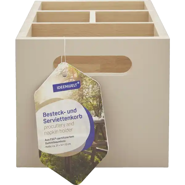 Besteck- und Serviettenkorb