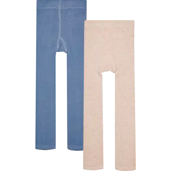 Kinder Strick-Leggings 2er Set Gr. 110 / 116