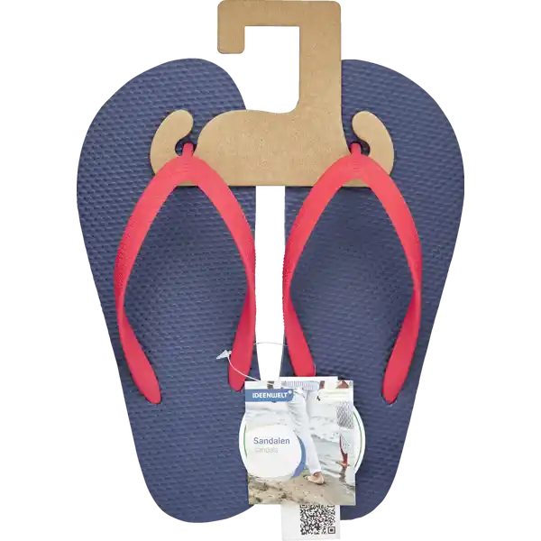 V-Sandale 39 / 40 blau / rot