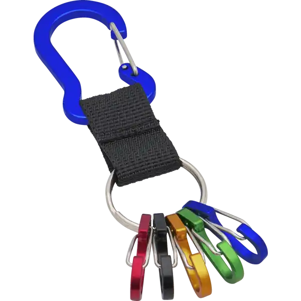 Schlüsselanhänger Karabiner, blau