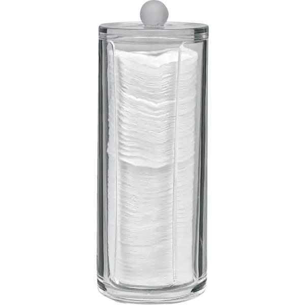 Acryl Wattepadbox mit Deckel