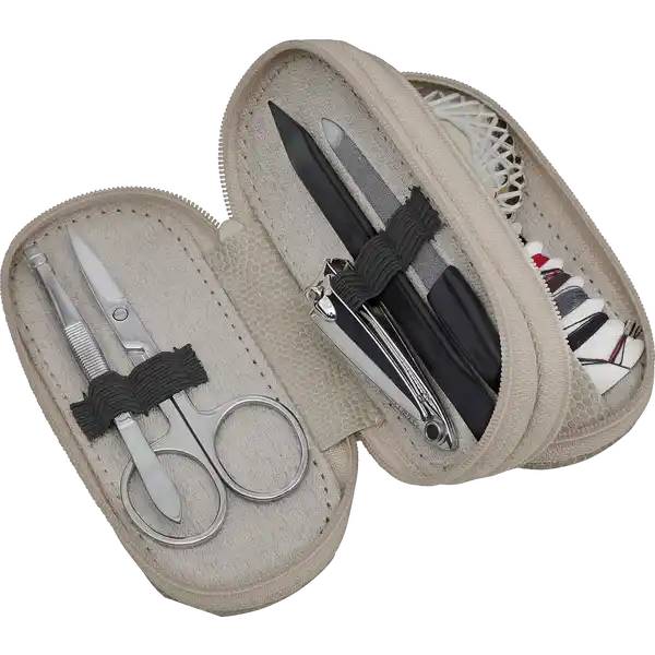 Manikür- und Nähset, taupe