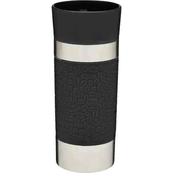 THERMOBECHER MIT WRAPPER SCHWARZ