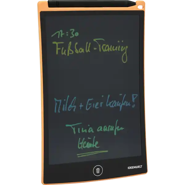 Elektrisches Memoboard orange