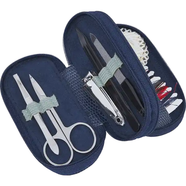 Manikür- und Nähset, blau