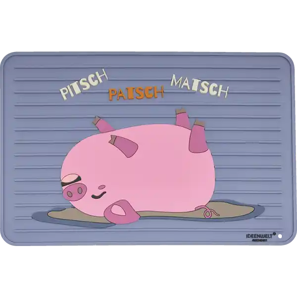 Kinder Schuhabtropfmatte Schweinchen