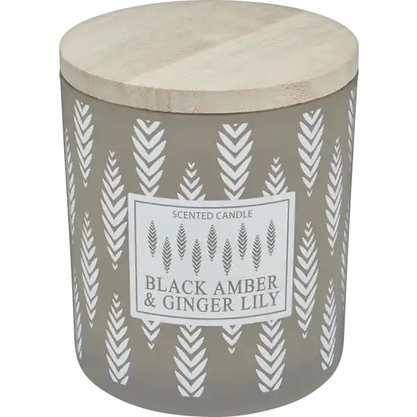 1-Docht Duftglas Boho Style Black Amber